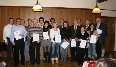 Zahlreiche Ehrungen hat es bei der Mitgliederversammlung des Harmonika Vereins Grobottwar-Oberstenfeld gegeben.