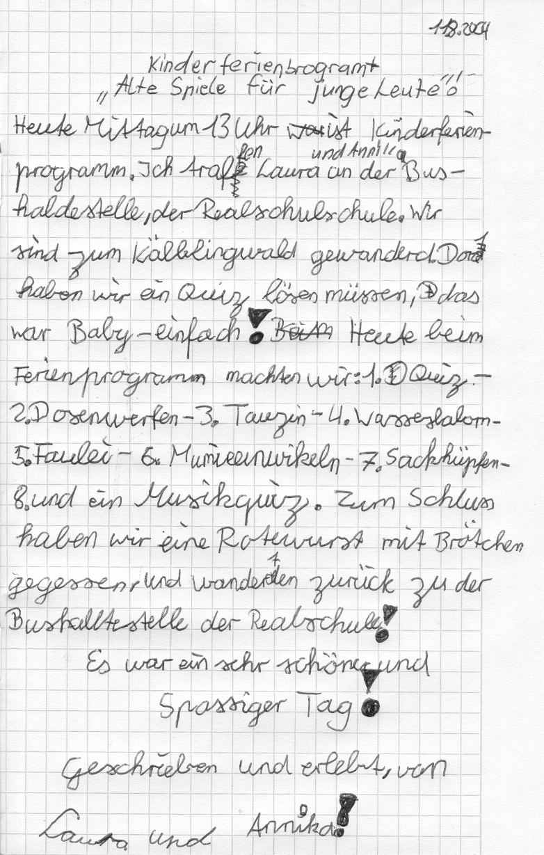 Teilnehmerbericht